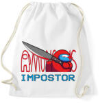 printfashion Among us IMPSTOR - Sportzsák, Tornazsák - Fehér (4197068)