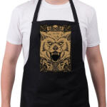 printfashion Vérszomjas farkas - Kötény - Fekete (4916441)