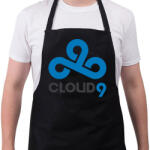 printfashion Cloud9 logo - Kötény - Fekete (4930379)