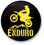 printfashion Enduro - Kitűző, hűtőmágnes - Fekete (4251917)
