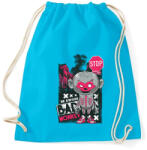 printfashion Rossz majom - Sportzsák, Tornazsák - Surf blue (83259)