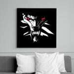 printfashion White Wolf - Vászonkép - Fekete (6651007)