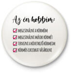 printfashion Műkörmös - Kitűző, hűtőmágnes - Fehér (5702496)
