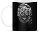 printfashion Jaguár - fehér - Bögre - Fekete (791304)