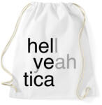 printfashion Hell yeah - Helvetica - Sportzsák, Tornazsák - Fehér (7255920)