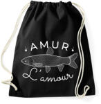 printfashion Amur Lamour White-02 - Sportzsák, Tornazsák - Fekete (5422648)