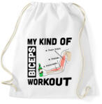 printfashion My Kind Of BICEPS Workout /g/ - Sportzsák, Tornazsák - Fehér (398943)