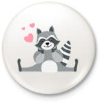 printfashion Mosómaci - Kitűző, hűtőmágnes - Fehér (15574968)