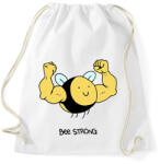 printfashion Bee strong - Sportzsák, Tornazsák - Fehér (13632925)
