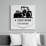 printfashion Traktor love - Vászonkép - Fehér (6629889)