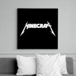 printfashion METÁL minecraft - Vászonkép - Fekete (6643260)