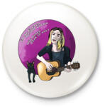 printfashion Vivi - Kitűző, hűtőmágnes - Fehér (14217253)