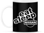printfashion Eat Sleep Nissan - Bögre - Fekete (2244520)