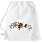 printfashion Thug Life Society - Sportzsák, Tornazsák - Fehér (2280753)