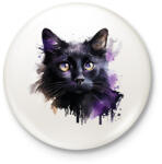 printfashion Cica - Kitűző, hűtőmágnes - Fehér (16530226)