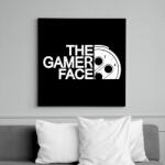 printfashion Gamer Face - Vászonkép - Fekete (6643255)