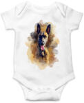 printfashion Belga juhász kutya - Baba Body - Fehér (11768090)