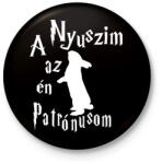 printfashion A Nyuszim az én Patrónusom - Kitűző, hűtőmágnes - Fekete (16499879)