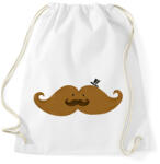 printfashion Bajszos bajusz - Sportzsák, Tornazsák - Fehér (3932962)