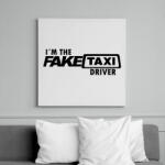 printfashion Faketaxi Driver - Vászonkép - Fehér (6627461)