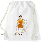 printfashion Karácsonyi Squid Game Baba - Sportzsák, Tornazsák - Fehér (5681728)
