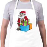 printfashion Santa - Kötény - Fehér (4903143)