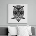 printfashion bagoly - Vászonkép - Fehér (7650975)