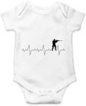 printfashion Szívverés PUBG CSGO - Baba Body - Fehér (1330707)