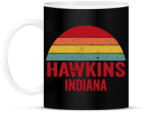 printfashion Retro Hawkins Indiana - Bögre - Fekete (7691901)