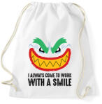 printfashion Smile Work - Sportzsák, Tornazsák - Fehér (6048460)