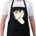 printfashion arc - stilizált - Kötény - Fekete (5641935)