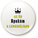 printfashion Az én apukám - Kitűző, hűtőmágnes - Fehér (3617955)