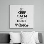 printfashion Keep calm and drink pálinka - Vászonkép - Fehér (6624295)