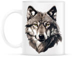 printfashion farkas portré - Bögre - Fehér (14546196)