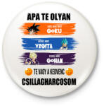 printfashion Apa te vagy a kedvenc csillagharcosom - Kitűző, hűtőmágnes - Fehér (16372056)