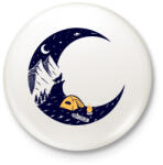 printfashion Éjszakai túra - Kitűző, hűtőmágnes - Fehér (5343770)