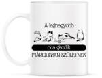 printfashion A legnagyobb cica gazdi - hónappal (4 cica) - Bögre - Fehér (6308746)