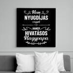 printfashion Hivatásos nagypapa - Vászonkép - Fekete (9064161)