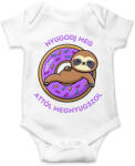 printfashion Nyugodj meg, attól megnyugszol! - Vicces fánkos lajháros minta - Baba Body - Fehér (12021328)