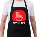 printfashion Ramen life - Kötény - Fekete (13362260)
