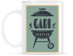 printfashion BBQ party - Névvel - Bögre - Fehér (6291659)