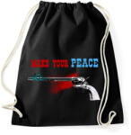 printfashion PEACEMAKER - Sportzsák, Tornazsák - Fekete (2991870)