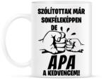 printfashion Szólítottak már sokféleképpen de Apa a kedvencem! póló - Bögre - Fehér (9385001)