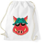 printfashion Vaddisznó - Sportzsák, Tornazsák - Fehér (4173931)