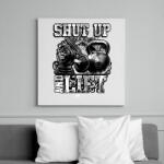 printfashion Shut up and lift - Vászonkép - Fehér (6624611)