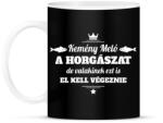printfashion Kemény meló a horgászat. . . - Bögre - Fekete (970565)