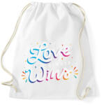 printfashion A szerelem mindig győz - Love always wins - Sportzsák, Tornazsák - Fehér (4308766)