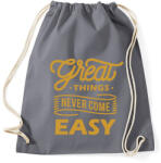 printfashion A jó dolgok - Sportzsák, Tornazsák - Grafitszürke (131547)