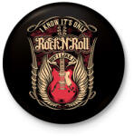 printfashion Gitár - Kitűző, hűtőmágnes - Fekete (13733222)