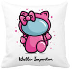printfashion Hello impostor - Hello K - among us meme - Párnahuzat, Díszpárnahuzat - Fehér (5557686)